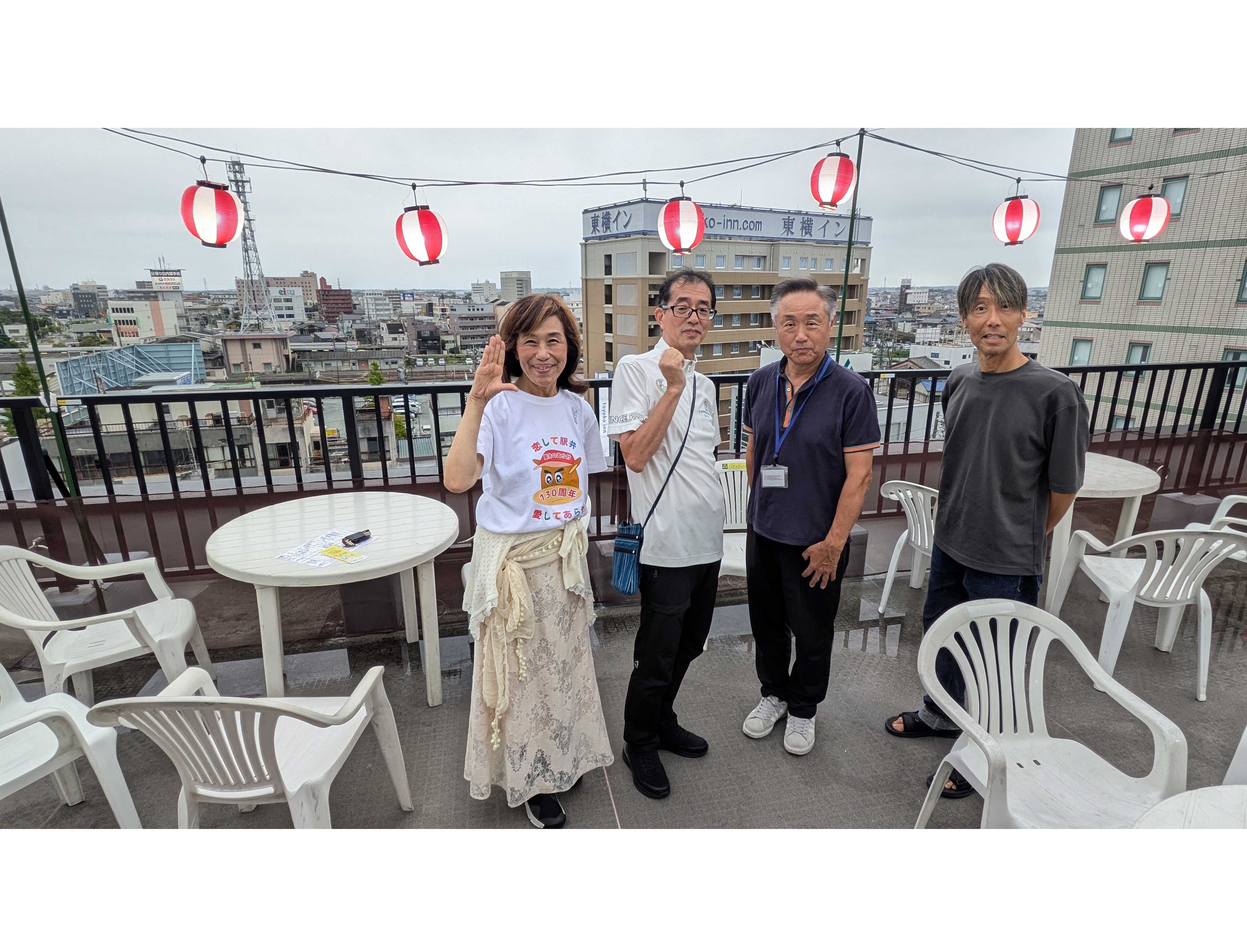 ビアガーデンの様子