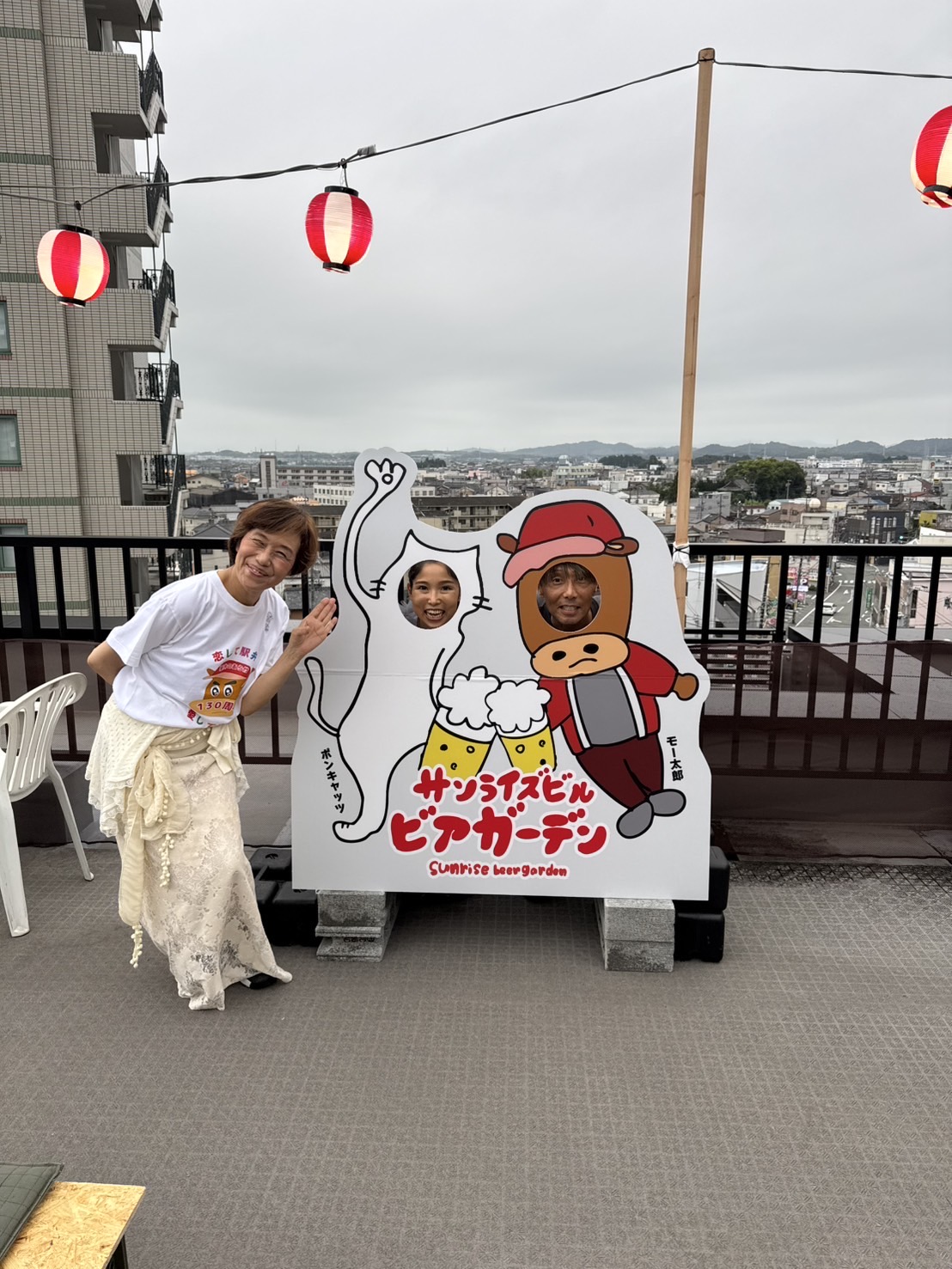 モー太郎とポンキャッツの「顔出しパネル」
